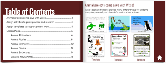 Wixie-curriculum-guide-animals