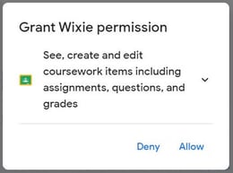wixie-google-permission-student
